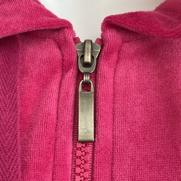 Danskin Pink Velour Track Suit Zip Hoodie Jogger Pant M 8-10 Mean Girls Costume - Picture 7 of 16